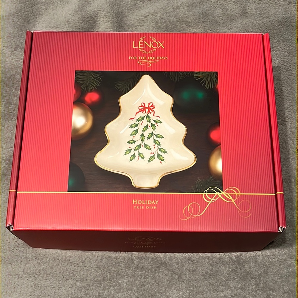 NEW Lenox Holiday Tree Dish